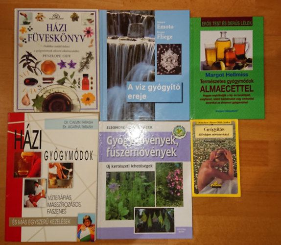 Margot Hellmiss, Emoto-Fliege, Penelope Ody, Eleonore Hohenberger, Agatha M. Trash  Calvin L. Trash - Gygyts illolajos nvnyekkel, Termszetes gygymdok almaesettel, A vz gygyt ereje, Hzi fvesknyv, Gygynvnyek, fszernvnyek, Hzi gygymdok