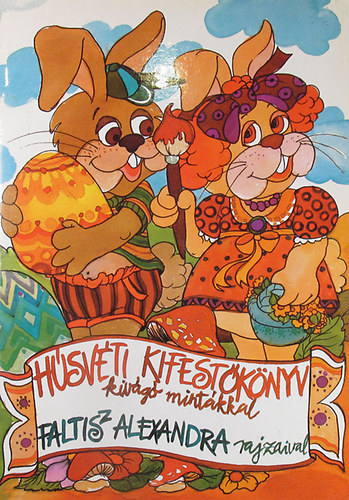 Húsvéti kifestőkönyv kivágó mintákkal