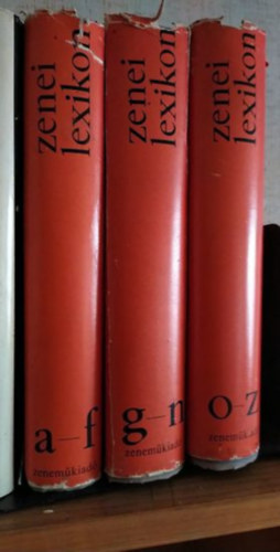 Zenei lexikon I-III. (A-F - G-N - O-Z)
