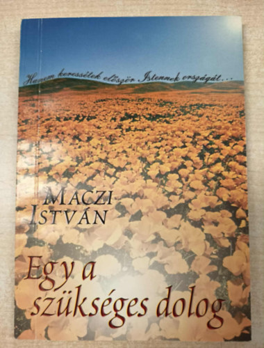 Maczi Istvn - Egy a szksges dolog