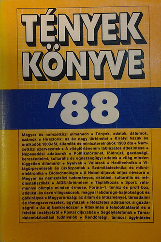Baló Gy.-Lipovecz I. \(szerk.) - Tények könyve '88