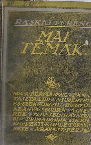 RSKAI FERENC - Mai tmk