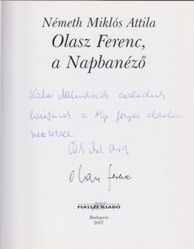 Nmeth Mikls Attila - Olasz Ferenc, a Napbanz