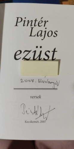 Dr. Pintér Lajos - Ezüst