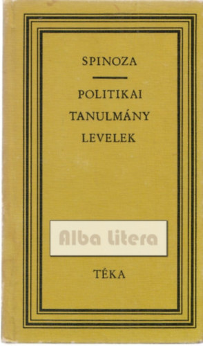 Spinoza - Politikai tanulm�ny levelek (t�ka)