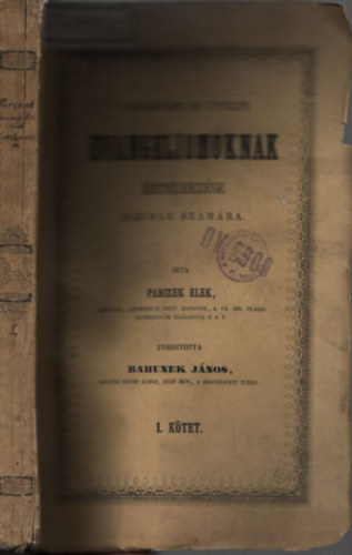 Parizek Elek - Vasárnapi és ünnepi evangeliomoknak értelmezése ifjuság számára I.