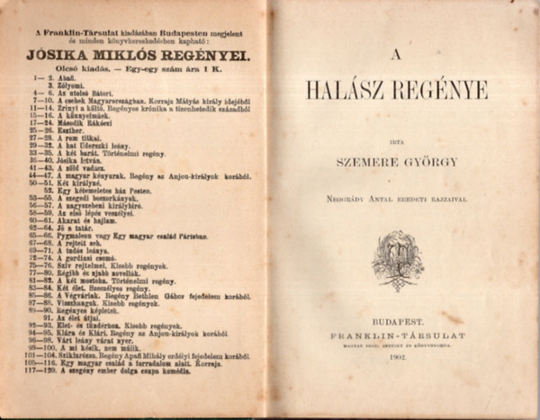 Szemere György - A halász regénye