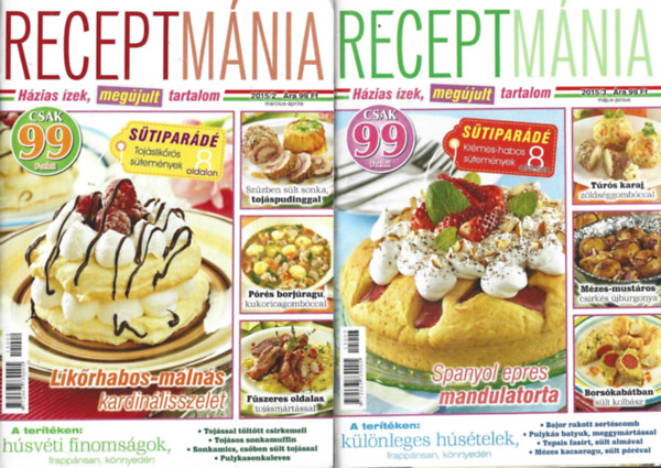 4 db Receptmnia, 2015/2, /3, /4, /5