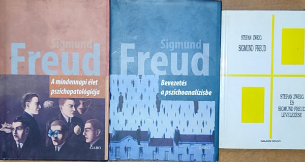 Sigmund Freud, Stefan Zweig - 3db Sigmun Freuddal kapcsolatos ktet - Sigmund Freud-Bevezets a pszichoanalzisbe, A mindennapi let pszichopatolgija, Freud-Zweig-Stefan Zweig s Sigmund Freud levelezse
