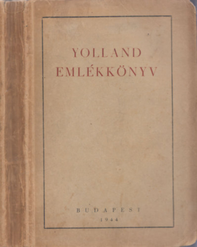 Angol filol�giai tanulm�nyok V-VI. (Yolland eml�kk�nyv)