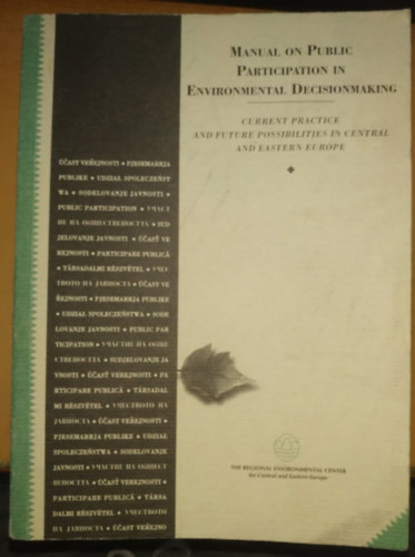 Magdolna T�th Nagy - Manual on Public Participation in Environmental Decisionmaking