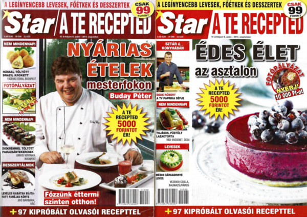 4 db Star/A te recepted, 2014. augusztus, 2014.szeptember, 2014. oktber, 2014. december