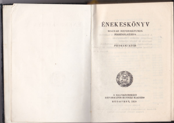nekesknyv - Magyar reformtusok hasznlatra / Prbakiads