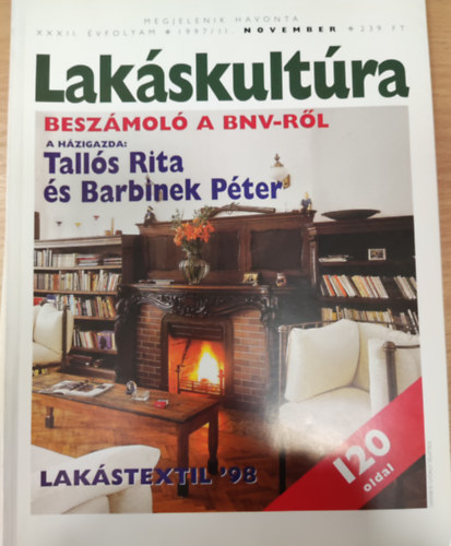 Lakskultra XXXII. vfolyam 1997. november/11. szm