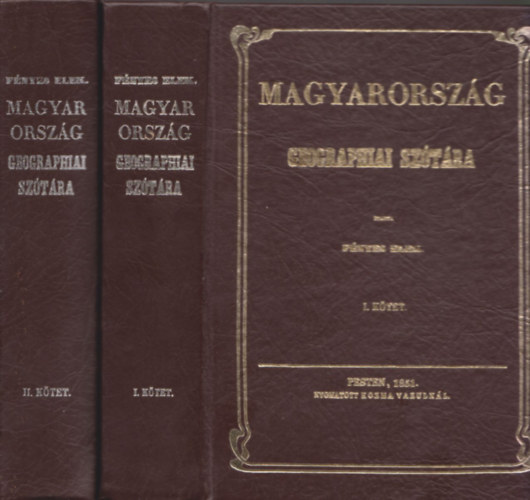 Fnyes Elek - Magyarorszg geographiai sztra I-II. (reprint)