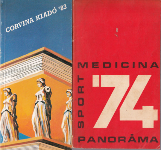 2 db K�nyv�szet: Medicina k�nyvkiad� 1974. �vi k�nyvei, Corvina kiad� '83.