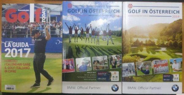 Bel Vivere, Dr. Peter Enzinger - 3 db Golf vknyv: Golf Today La Guida 2017 + Golf in sterreich 2018 + Golf in sterreich 2019