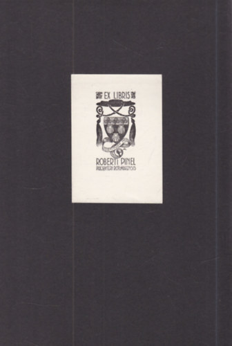 Ex Libris - Roberti Pinel Presbyteri Rotomagensis (eredeti nyomat)