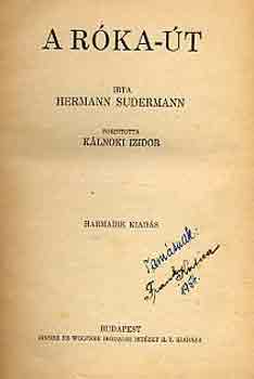 Hermann Sudermann - A róka-út