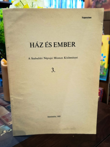 K. Csill�ry Kl�ra - Statisztikai vizsg�latok a magyar n�pi b�torok t�rt�net�hez. H�z �s Ember. A Szabadt�ri N�prajzi M�zeum K�zlem�nyei.- Dedik�lt
