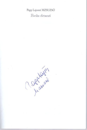 Papp Lajosn - Borika letmesi - dediklt