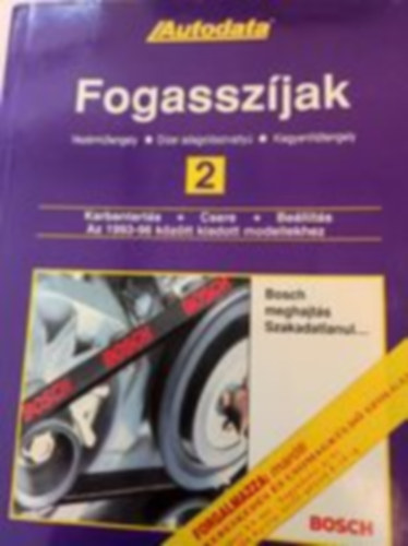Fogasszíjak 2. (Vezérműtengely, dízel adagolószivattyú, kiegyenlítőtengely) - AUTODATA