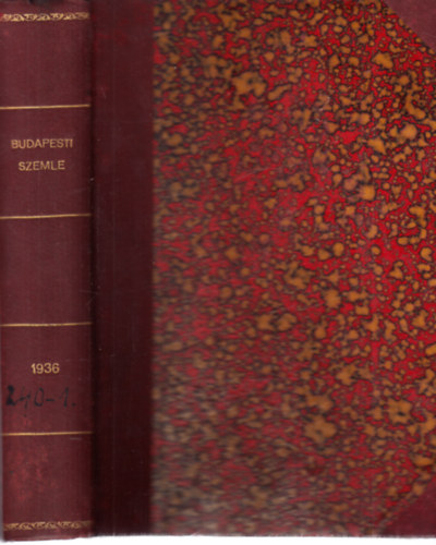 Voinovich Géza - Budapesti Szemle 240. kötet - 698.,699.,700. szám