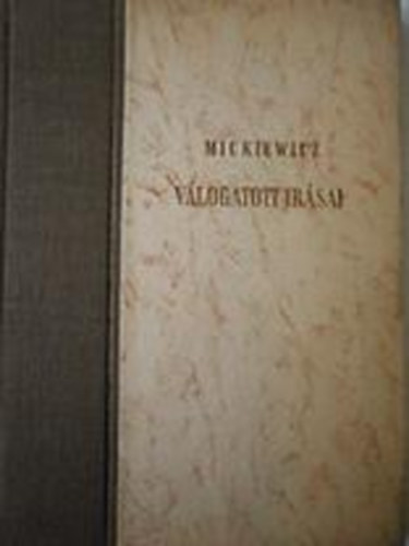 Kardos-Kov�cs (szerk.) - Mickiewicz v�logatott �r�sai