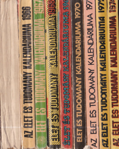 �let �s Tudom�ny - Term�szettudom�nyos kalend�rium 1956-1972, 1974 (18 db.)