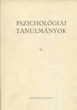 Dr. Gegesi P�l (szerk.) - Pszichol�giai tanulm�nyok V.