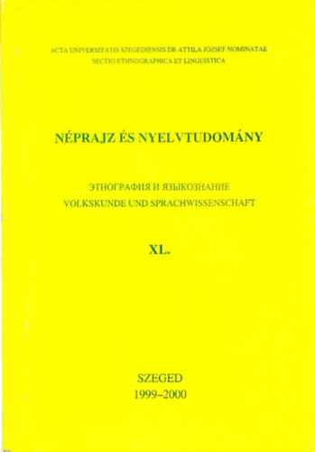 Mikola Tibor - Nprajz s nyelvtudomny XL.
