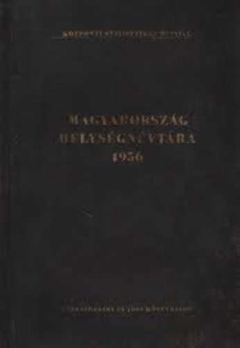 Magyarorszg helysgnvtra 1956