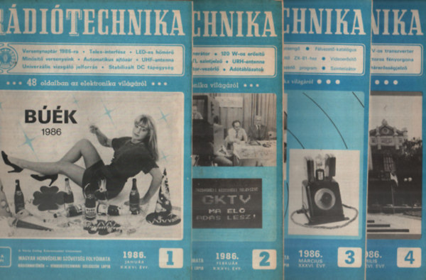 B�kei Ferenc - R�di�technika 1986. teljes �vfolyam (1-12. sz�monk�nt)