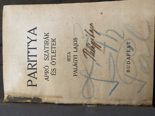 Pal�gyi Lajos - Parittya