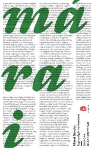 M�rai S�ndor - Egy polg�r vallom�sai