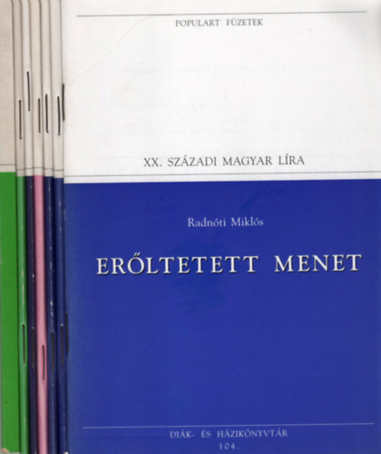 Daniel Defoe, Fazekas Mih�ly, Franz Kafka, Kass�k Lajos, Kr�dy Gyula, Federico Garc�a Lorca, Radn�ti Mikl�s - Populart F�zetek (7 db)