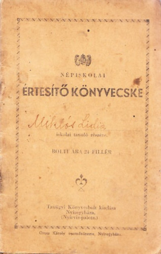 N�piskolai �rtes�t� k�nyvecske