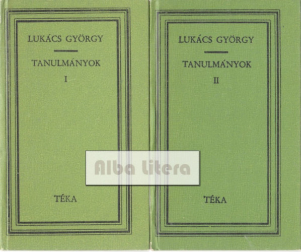 Dr. Szsz Gyrgy - Graczn Dr. Lukcs Mria - Tanulmnyok I-II.