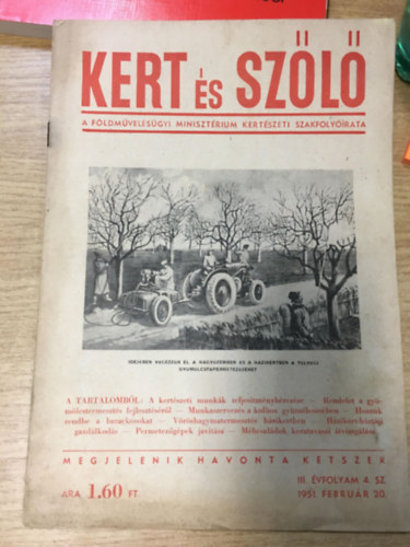 Kert s Szl - III. vfolyam 4. sz. 1951. 02. 20.