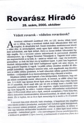 Blint Zsolt, Rozner Istvn - Rovarsz Hrad 28. szm, 2000. oktber