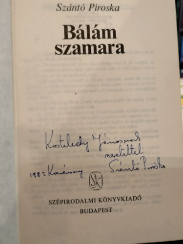 Szántó Piroska - Bálám szamara