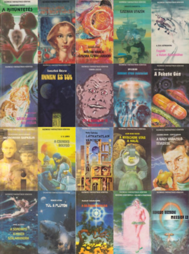 Alan Dean Foster, Borisz Sztrugackij Arkagyij Sztrugackij, C. S. Lewis, Nemere Istv�n, Steven Spielberg, Laczk� G�za, Adolfo Bioy Casares Italo Calvino, F. Hoyle J. Elliot, Umberto Simonetta, Johan - 20 db a Kozmosz fantasztikus k�nyvek sorozatb�l: A nyolcadik utas a hal�l  + Fogad� a Halott Alpinist�hoz + A csendes bolyg� + Holtak harca - j�tszma t�zmilli�rd�rt + Harmadik t�pus� tal�lkoz�sok + Innen �s t�l + Morel tal�lm�nya /
