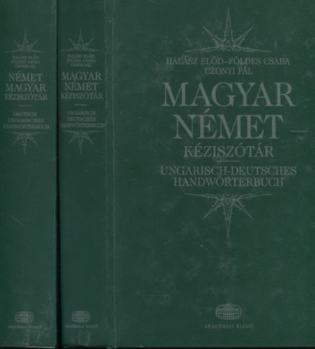 Halsz Eld-Fldes Csaba-Uzonyi Pl - Magyar-nmet, nmet-magyar kzisztr I-II.