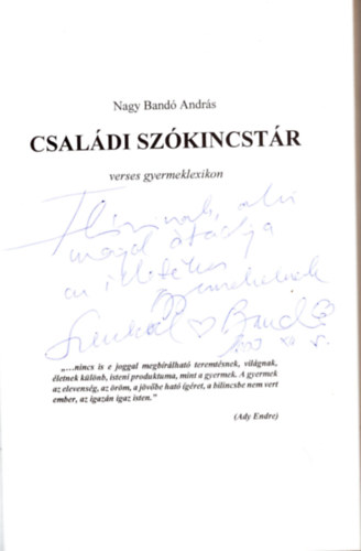 Nagy Band Andrs - Csaldi szkincstr -verses gyermeklexikon