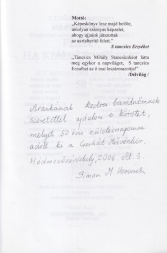 Simon M. Veronika (ill.), Szuh�cs Ren�ta (szerk) - Fest�, ha ki�ll�tja k�peit - Egy rendhagy� antol�gia 50 verssel - dedik�lt