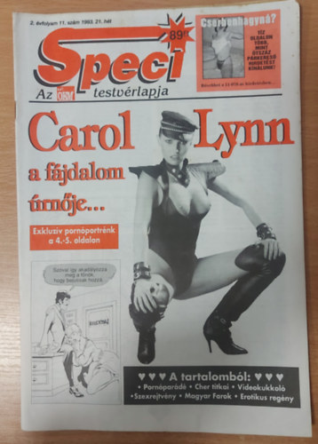 Speci 2. évfolyam 11. szám 1993. 21. hét