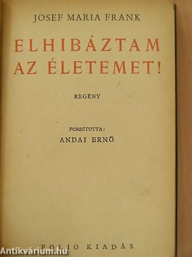 J.M. Frank - Elhibztam az letemet!