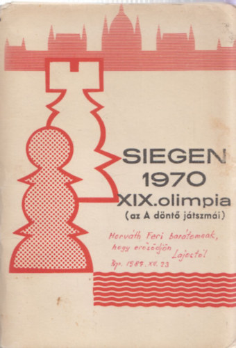 Ruttkay Antal - Siegen 1970 XIX. olimpia ( az A dnt jtszmi)