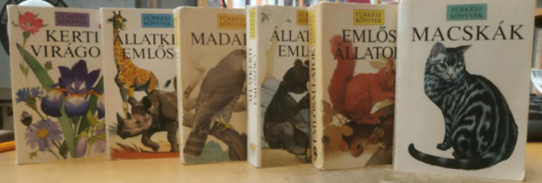 Richard Perry, Martin Woodcock, John A. Burton, Bruce Pearson, Howard Loxton, Ryozo Kohira, Christopher Grey-Wilson, Victoria Goaman - 6 db Fürkész könyvek: Emlősállatok; Madarak; Macskák; Kerti virágok; Állatkerti emlősök 1-2. (I-II.)