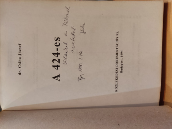 Dr. Csiba J�zsef - A 424-es